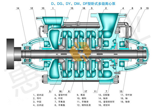 DF型多级离心结构图